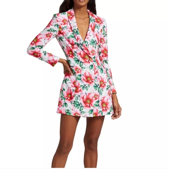 Alice + Olivia Latoya Floral Minidress size 10 - Picture 3 of 15